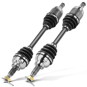 a-premium pair (2) front cv axle shaft assembly compatible with honda foreman 450 1998 1999 2000 2001 2002 2003 2004, driver and passenger side