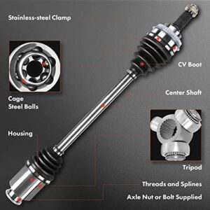 A-Premium Pair (2) Front CV Axle Shaft Assembly Compatible with Honda Foreman 450 1998 1999 2000 2001 2002 2003 2004, Driver and Passenger Side