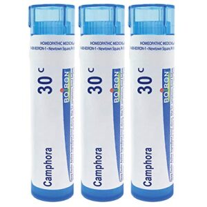 boiron camphora 30c homeopathic medicine for onset of common cold – pack of 3 (240 pellets)