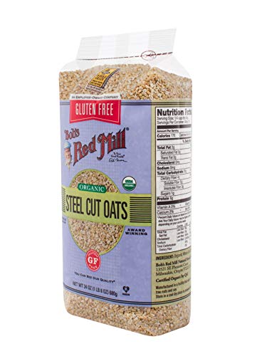 Bob's Red Mill Gluten Free Organic Steel Cut Oats, 24 Ounce