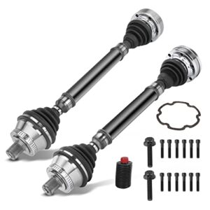 a-premium cv axle shaft assembly compatible with audi a4 2000 2001 2002, manual transmission, front left and right