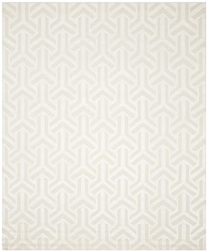 Safavieh Tibetan Collection 8' x 10' Ivory/Ivory TB829A Hand-Knotted Viscose Living Room Dining Bedroom Area Rug