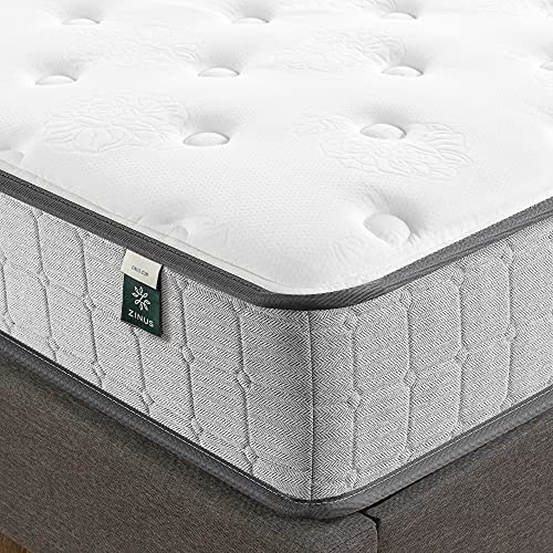 ZINUS 10 Inch Comfort Support Cooling Gel Hybrid Mattress / Tight Top Innerspring Mattress / Motion Isolating Pocket Springs / Mattress-in-a-Box, Twin