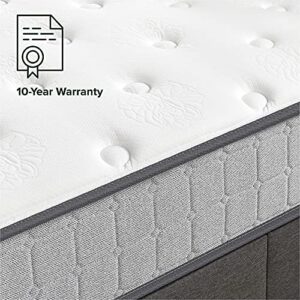 ZINUS 10 Inch Comfort Support Cooling Gel Hybrid Mattress / Tight Top Innerspring Mattress / Motion Isolating Pocket Springs / Mattress-in-a-Box, Twin