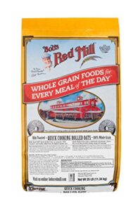 bob’s red mill quick cooking rolled oats, 25 pound