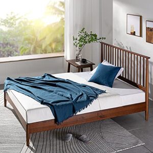 ZINUS Linda Mid Century Wood Platform Bed Frame / Solid Wood Foundation / Wood Slat Support / No Box Spring Needed / Easy Assembly, Twin