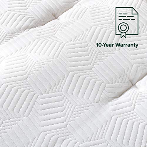 ZINUS 12 Inch Euro Top Pocket Spring Hybrid Mattress / Pressure Relief / Pocket Innersprings for Motion Isolation / Bed-in-a-Box, King