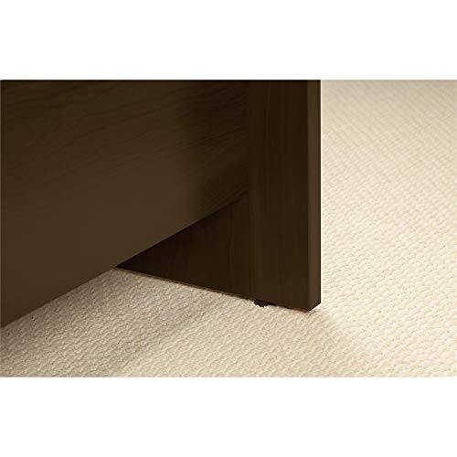 Bush Business Furniture Series C Elite 60W x 43D Right Bowfront Desk Shell in Mocha Cherry