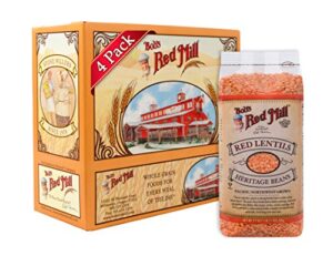 bob’s red mill red lentil beans, 27 oz (4 pack)