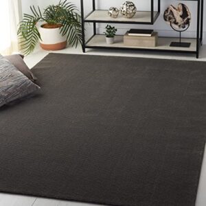 safavieh revive collection 8′ x 10′ charcoal rev102h non-shedding solid area rug
