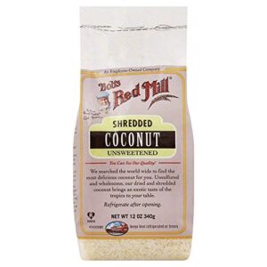 bob’s red mill unsweetened shredded coconut, 12 oz