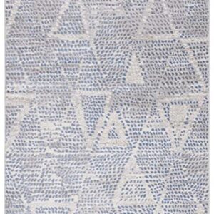 Safavieh Palma Collection 9' x 12' Beige/Blue PAM318A Modern Contemporary Non-Shedding Area Rug