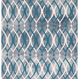 SAFAVIEH Dip Dye Collection 9' x 12' Grey/Ivory Blue DDY534J Handmade Modern Premium Wool Area Rug
