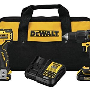 DEWALT ATOMIC 20V MAX* Combo Kit with Hammer Drill & Impact Driver, 2-Tool (DCK279C2)