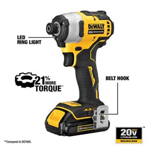 DEWALT ATOMIC 20V MAX* Combo Kit with Hammer Drill & Impact Driver, 2-Tool (DCK279C2)