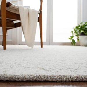 Safavieh Metro Collection 11' x 15' Natural/Ivory MET998A Handmade Contemporary Wool Living Room Dining Bedroom Area Rug