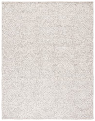 Safavieh Metro Collection 11' x 15' Natural/Ivory MET998A Handmade Contemporary Wool Living Room Dining Bedroom Area Rug