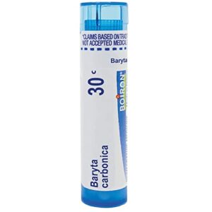 boiron baryta carbonica 30c for sore throat worsened by cold & wet weather – 80 pellets