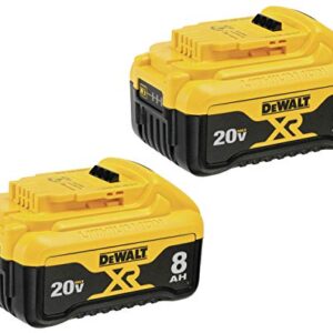 DEWALT 20V MAX* XR Batteries, 8.0-Ah, 2-Pack (DCB208-2)