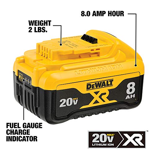 DEWALT 20V MAX* XR Batteries, 8.0-Ah, 2-Pack (DCB208-2)