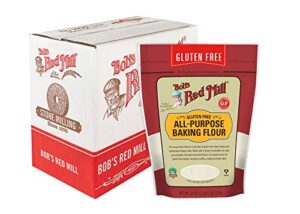 bob’s red mill resealable gluten free all purpose baking flour, 22 ounce (pack of 4)