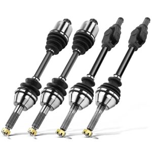 a-premium cv axle shaft assembly compatible with polaris sportsman 400/500 2004-2004, sportsman 600/700 2003-2004, front & rear 4-pc set