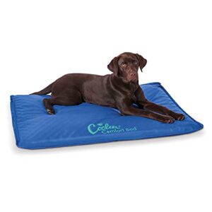k&h pet products coolin’ comfort bed orthopedic dog cooling mat blue large 32 x 44 inches