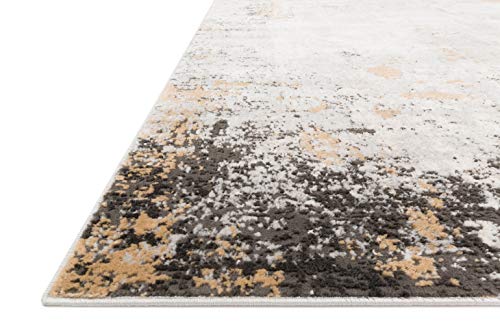 Loloi II Alchemy Collection ALC-02 Granite/Gold, Contemporary 7'-11" x 10'-6" Area Rug