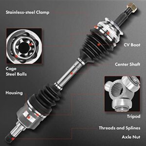 A-Premium CV Axle Shaft Assembly Compatible with Kia Rondo 2007 2008 2009 2010 2011, L4 2.4L, Front Left Driver Side, Replace# 66-3529, 495011D201