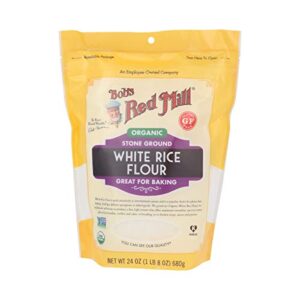 bob’s red mill organic white rice flour, 24 oz