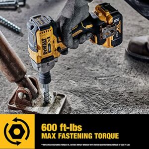 DEWALT 20V MAX Cordless Impact Wrench, 1/2" Hog Ring, Includes LED Work Light and Belt Clip, Bare Tool Only (DCF891B)