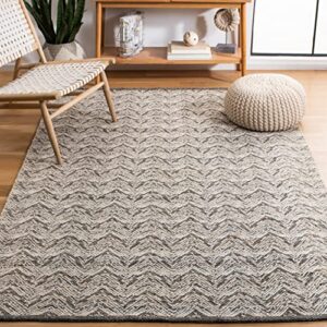 safavieh kilim collection 3′ x 5′ beige/black klm729b flat weave contemporary chevron wool area rug