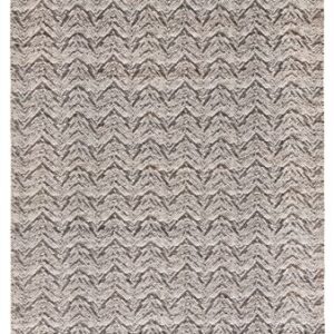 Safavieh Kilim Collection 3' x 5' Beige/Black KLM729B Flat Weave Contemporary Chevron Wool Area Rug