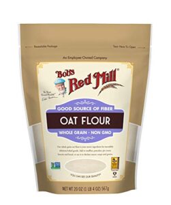 bob’s red mill whole grain oat flour, 22 oz, 2 pk