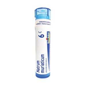 boiron natrum muriaticum 6c, 80 pellets, homeopathic medicine for runny nose