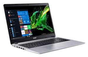 acer aspire 5 slim laptop, 15.6 inches full hd ips display, amd ryzen 3 3200u, vega 3 graphics, 4gb ddr4, 128gb ssd, backlit keyboard, windows 10 in s mode, a515-43-r19l, silver