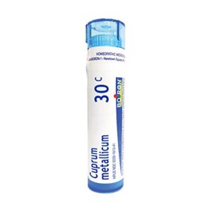 boiron cuprum metallicum 30c, 80 pellets, homeopathic medicine for leg cramps and muscle cramps