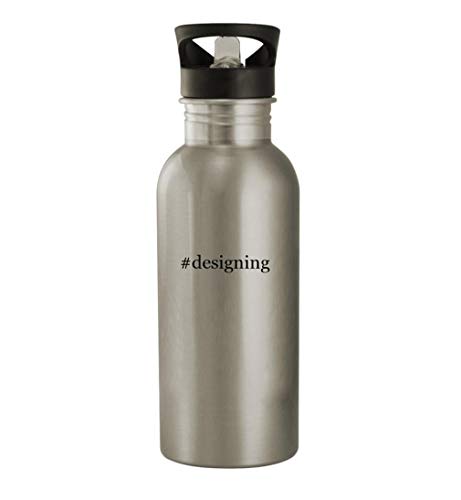 Knick Knack Gifts #designing - 20oz Stainless Steel Water Bottle, Silver