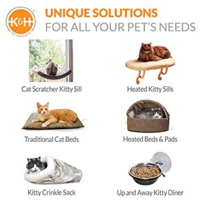 K&H PET PRODUCTS Hangin' Cat Condo Door Mounted Cat Furniture Cat Tree Tan Large 23 X 16 X 65 Inches