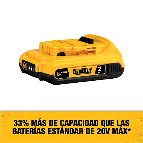 DEWALT 20V MAX Battery, Compact 2.0Ah Double Pack (DCB203-2)