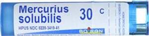 boiron mercurius solubilis 30c, blue, 80 count