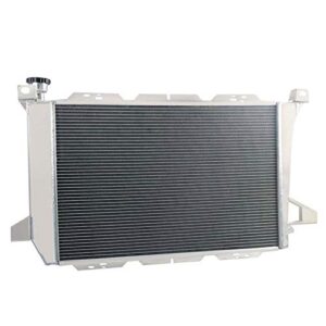 OzCoolingParts 4 Row Core All Aluminum Radiator for 1985-1997 86 87 88 89 90 91 92 93 94 95 Ford Bronco F-150 F-250 F-350 4.9L L6