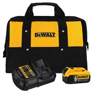 dewalt 20v max battery and charger kit with bag, 5.0ah (dcb205ck)