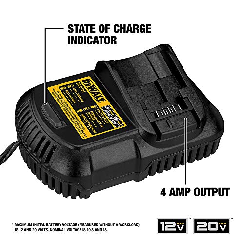 DEWALT 20V MAX Battery and Charger Kit with Bag, 5.0Ah (DCB205CK)