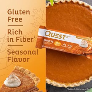 Quest Nutrition Pumpkin Pie Protein Bar, High Protein, Low Carb, Gluten Free, 12 Count