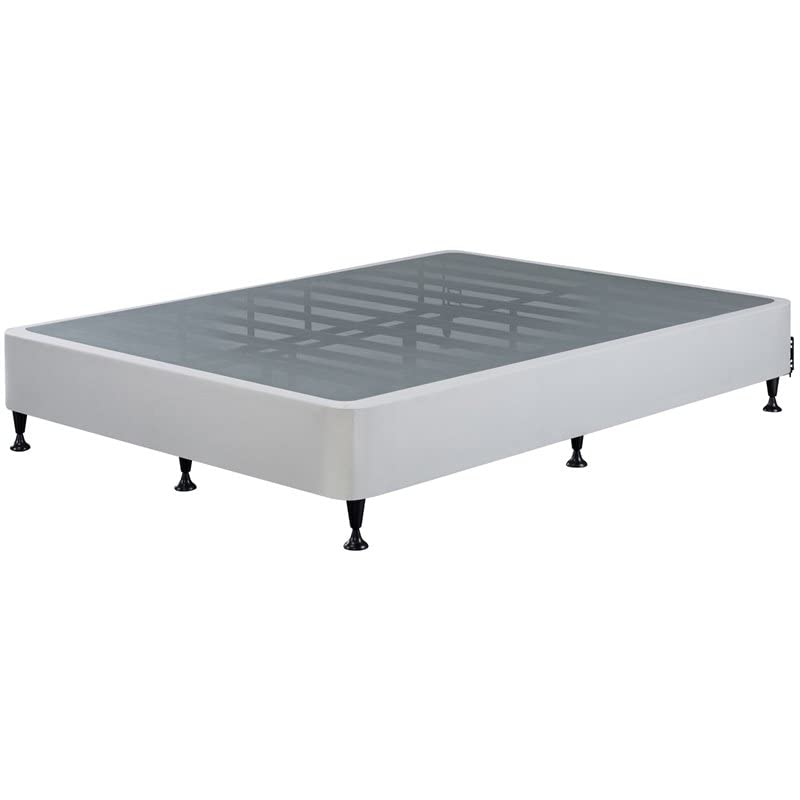 ZINUS Keenan Metal Mattress Foundation / Standing Box Spring / Headboard Brackets Included / Easy Assembly, Queen