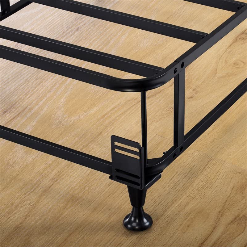 ZINUS Keenan Metal Mattress Foundation / Standing Box Spring / Headboard Brackets Included / Easy Assembly, Queen