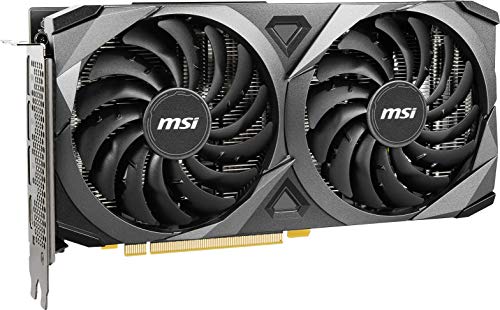 MSI Gaming GeForce RTX 3060 12GB 15 Gbps GDRR6 192-Bit HDMI/DP PCIe 4 Torx Twin Fan Ampere OC Graphics Card (Ventus 2X 12G OC)