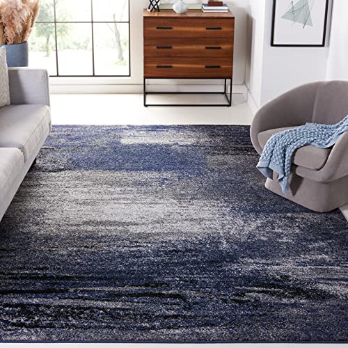 SAFAVIEH Adirondack Collection 8' x 10' Grey/Blue ADR112H Modern Abstract Non-Shedding Living Room Dining Bedroom Area Rug