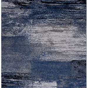 SAFAVIEH Adirondack Collection 8' x 10' Grey/Blue ADR112H Modern Abstract Non-Shedding Living Room Dining Bedroom Area Rug